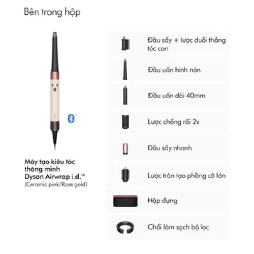 Máy tạo kiểu tóc thông minh Dyson Airwrap Straight+Wavy HS08